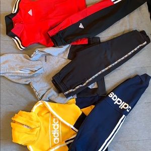 3 adidas sweatsuits ! Boys 5/6